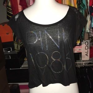 Black crop with lace sleeves